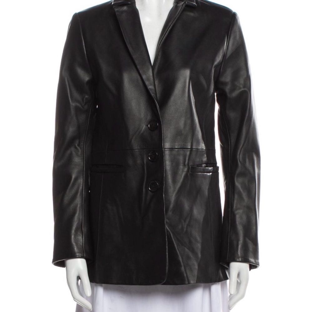 Veda Black Leather Jacket